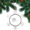 Christmas Hanging Ornament Round Snowflake Keepsake The Noun Definition of Hiking 3in Novelty Metal Souvenir Gift Xmas Tree Pendant Winter Holiday New Year Party Decorations view 1