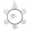 Christmas Hanging Ornament Round Snowflake Keepsake The Noun Definition of Hiking 3in Novelty Metal Souvenir Gift Xmas Tree Pendant Winter Holiday New Year Party Decorations view 2
