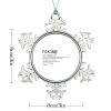 Christmas Hanging Ornament Round Snowflake Keepsake The Noun Definition of Hiking 3in Novelty Metal Souvenir Gift Xmas Tree Pendant Winter Holiday New Year Party Decorations view 3