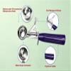TOPKITCHEN Commercial-Grade Ice Cream Scoop 0.75 oz, 18/8 Stainless Steel Cookie Scoop with Plastic Handle, Portion Control Disher Scoop for Bakeries, Restaurants & Dessert Shops, #40, Purple view 2