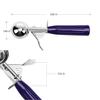 TOPKITCHEN Commercial-Grade Ice Cream Scoop 0.75 oz, 18/8 Stainless Steel Cookie Scoop with Plastic Handle, Portion Control Disher Scoop for Bakeries, Restaurants & Dessert Shops, #40, Purple view 3