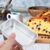 Kichvoe 4.7 * 2.7Inch Baking Pan Aluminum Alloy Bread Box Loaf Pan Set of 4, Loaf Pans Nonstick Baking Loaf Pan Meatloaf Cake Pan for Home Kitchen Restaurant Square Cake Pan Bread Pan view 3