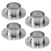 Antrader 4-Pack Stainless Steel Closet Rod Flange 2-Inch Dia. Heavy Duty Socket Bracket Support Holder for PipeSilver view 1