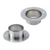 Antrader 4-Pack Stainless Steel Closet Rod Flange 2-Inch Dia. Heavy Duty Socket Bracket Support Holder for PipeSilver view 4