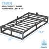 Bilily 10 Inch Twin Bed Frame with Steel Slat Support, Low Profile Twin Metal Platform Bed Frame Support Mattress Foundation, No Box Spring Needed/Easy Assembly/Noise Free view 3
