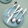 20 Silverware Set for 4 Durable 18/10 Stainless Steel Bordered Flatware Sets Home Kitchen for Cutlery Utensil Mirror Polished view 2