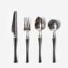 60 Piece Black Silverware Set 12 Durable 18/10 Stainless Steel Flatware Sets Kitchen Cutlery Utensil Include Knife Fork Spoon Teaspoon view 1