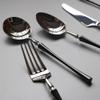 60 Piece Black Silverware Set 12 Durable 18/10 Stainless Steel Flatware Sets Kitchen Cutlery Utensil Include Knife Fork Spoon Teaspoon view 2