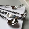 60 Piece Black Silverware Set 12 Durable 18/10 Stainless Steel Flatware Sets Kitchen Cutlery Utensil Include Knife Fork Spoon Teaspoon view 3