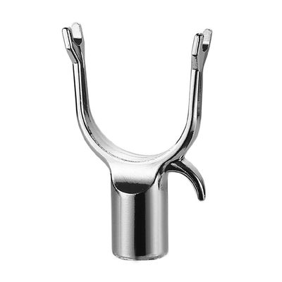 1 Piece U-Shaped Metal Utility Hook for Closet Pole - Replacement Hook, Long Reach, Silver