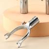 1 Piece U-Shaped Metal Utility Hook for Closet Pole - Replacement Hook, Long Reach, Silver view 3