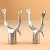 1 Piece U-Shaped Metal Utility Hook for Closet Pole - Replacement Hook, Long Reach, Silver view 4