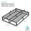 Bilily 10 Inch Full Size Bed Frame with Steel Slat Support, Low Profile Full Metal Platform Bed Frame Support Mattress Foundation, No Box Spring Needed/Easy Assembly/Noise Free view 3