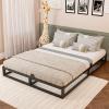 Bilily 6 Inch Full Size Bed Frame with Steel Slat Support, Low Profile Full Metal Platform Bed Frame Support Mattress Foundation, No Box Spring Needed/Easy Assembly/Noise Free view 2