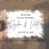 And So Adventure Begins Personalized Wedding Welcome Sign Painted Back White Welcome Sign Romantic Acrylic Wedding Decor Engagement Sign 18x24in Engagement Party Gift to Bride and Groom view 2
