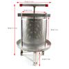 Fruit Wine Press Honey Wax Press Stainless Steel Manual Press, Honey Beeswax Extractor Natural Juice Press, Full Height 60CM view 3