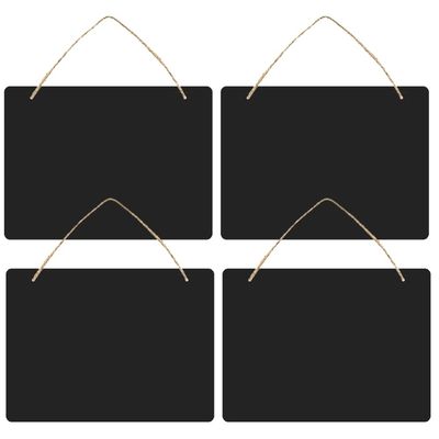 FOMIYES 4pcs Double-Sided Wooden Chalkboard Rope for Home Decor Versatile Hanging Message Board for and Event Signage