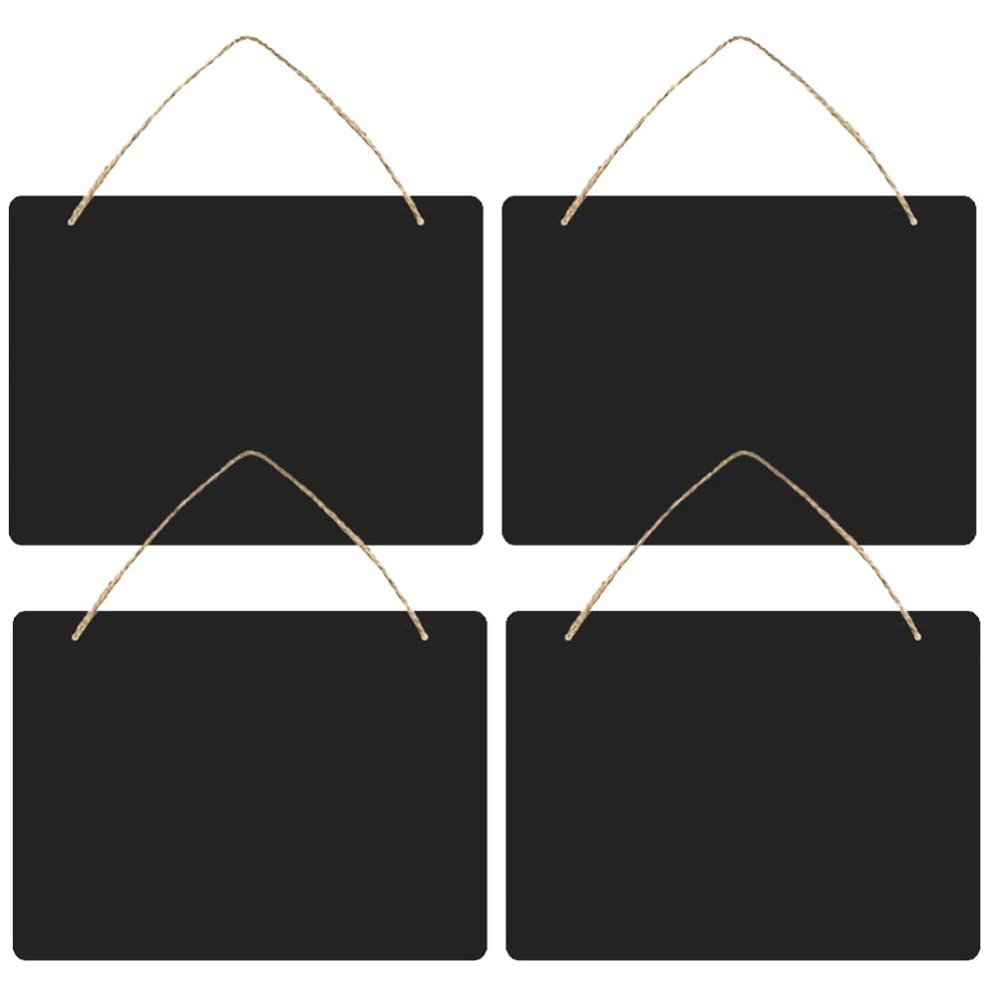 FOMIYES 4pcs Double-Sided Wooden Chalkboard Rope for Home Decor Versatile Hanging Message Board for and Event Signage