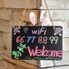 FOMIYES 4pcs Double-Sided Wooden Chalkboard Rope for Home Decor Versatile Hanging Message Board for and Event Signage view 2