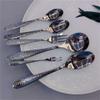 16 Piece Hammered Silverware Set for 4 18/10 Stainless Steel Flatware Kitchen Cutlery Utensil Include Knife Fork Spoon Teaspoon view 3