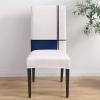 6 PCS Dining Room Chair Covers, Farmhouse Navy Blue Stretch Chair Cover Kitchen Chair Seat Covers, Washable Chair Slipcovers Protector for Party Banquet Wedding Abstract Geometric Art Lines view 1