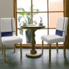 6 PCS Dining Room Chair Covers, Farmhouse Navy Blue Stretch Chair Cover Kitchen Chair Seat Covers, Washable Chair Slipcovers Protector for Party Banquet Wedding Abstract Geometric Art Lines view 3