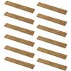 Amyhill 12 Pieces Wall Mount Vinyl Record Holder Display & Solid Wood Stand view 1