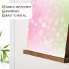 Amyhill 12 Pieces Wall Mount Vinyl Record Holder Display & Solid Wood Stand view 4