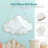 Beavorty Kids Mirror Cloud Shape Wooden Wall Mirror with Self Adhesive Tape Shatterproof Design Safe for Nursery Bedroom Decoration 14.96X9.84In view 2
