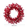 MISNODE Artificial Red Berry Wreath for Front Door, 18 Inch Christmas Berry Wreath Twig Berries Wreath, Artificial Pip Berry Wreath for Valentines Day Holiday Party Wall Window Farmhouse Home Decor view 3