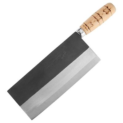 Meat Cleaver, 8inch Kitchen Fish Knife Chinese Style Carbon Steel Household Multifunctional Slicing Knives Chef Meat Cutter Cleaver Cooking Knives (Color : Chef knife)