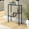 Henn&Hart 22" Wide Rectangular Console Table in Blackened Bronze, Entryway Table, Accent Table for Living Room, Hallway view 2