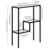 Henn&Hart 22" Wide Rectangular Console Table in Blackened Bronze, Entryway Table, Accent Table for Living Room, Hallway view 3