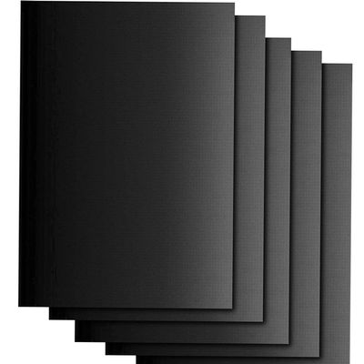 5 Pcs Large Heavy Duty Oven Liners for Bottom, Reusable Oven Liners, Stove Microwave Grills Air Fryer Liner Electric Gas Oven, Reduce Spills Stuck Foods and Clean up Black 15.7 x 13.0inch