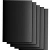 5 Pcs Large Heavy Duty Oven Liners for Bottom, Reusable Oven Liners, Stove Microwave Grills Air Fryer Liner Electric Gas Oven, Reduce Spills Stuck Foods and Clean up Black 15.7 x 13.0inch view 1
