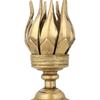Brass Oil Wick Lamp Aarti Diya Lotus Shape Beautifully Crafted Indian Art Home Decor 4 inch 287 Grams by Indian Collectible view 2