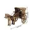 Antique Finish Brass Horse cart Figurines, Tanga Rath Showpiece, Statue for Decoration and Gifting Purpose, Product Size - H- 2.5Inch, W- 5Inch, Weight - 288gm by Indian Collectible view 3