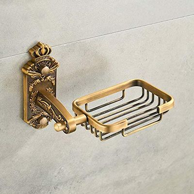 Antique Soap Dish/Soap Stand/Soap Holder/Bathroom Soap Holder Drill-Free Aluminum Bathroom Accessories by Indian Collectible