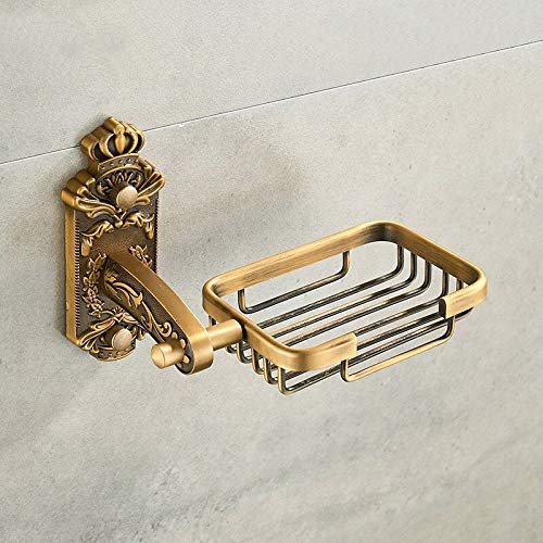 Antique Soap Dish/Soap Stand/Soap Holder/Bathroom Soap Holder Drill-Free Aluminum Bathroom Accessories by Indian Collectible