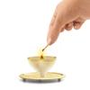 Brass Akhand Diya with Glass Cover for Pooja/Puja | Home | Decoration | Mandir (Golden, 5 inch) by Indian Collectible view 2