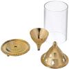 Brass Akhand Diya with Glass Cover for Pooja/Puja | Home | Decoration | Mandir (Golden, 5 inch) by Indian Collectible view 3