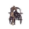 Antique Finish European Horse Cart Brass Showpiece (15 cm x 8 cm x 9, Brown) by Indian Collectible view 2