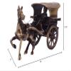 Antique Finish European Horse Cart Brass Showpiece (15 cm x 8 cm x 9, Brown) by Indian Collectible view 3