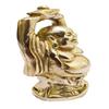 9 cm Shiny Gold Laughing Buddha Statue Brass for Home Decor Brass Home Decorative Item for Living Room Good Luck Wealth and Prosperity Office Antique Gold Finish Gifts Showpiece by Indian Collectible view 2