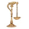 Brass Diya Oil Lamp Parrot Design Hanging Diya Golden Finish by Indian Collectible view 1