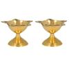 Brass Diwali Diya (Gold) by Indian Collectible view 3