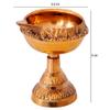 Brass Indian Design Kuber Diya/Deepam/Kubera vilakku Lamp for Puja Home 2 Inches Set of 2Pic by Indian Collectible view 2