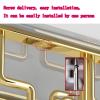 7 slots Under Cabinet Wine Glass Rack, Wine Glasses Hanger, Wine Glass Holder Storage Hanger, Metal glass cup Organizer, for Kitchen, Bar, Restaurant, Screw Install (Size : 77 * 18 * 5.5cm) view 4