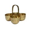 Chomukha Diya Set | 100% Brass | Decorative Diya | by Indian Collectible view 1