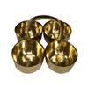 Chomukha Diya Set | 100% Brass | Decorative Diya | by Indian Collectible view 2